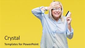  Presentation with business card - Theme having card over isolated background stress background and a  colored foreground