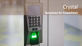  Presentation with access - Audience pleasing PPT theme consisting of card reading for access backdrop and a coral colored foreground