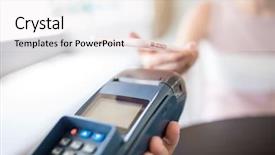  Presentation with wireless charging mobiles smartphone - Audience pleasing presentation consisting of card rfid - paying with smartphone backdrop and a sky blue colored foreground