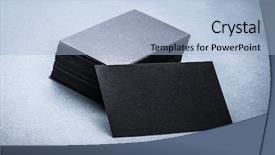  Presentation with forest and black car - Colorful slide set enhanced with card template on grey background backdrop and a light blue colored foreground