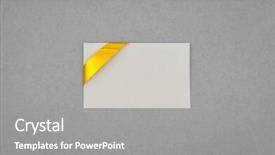  Presentation with ticket - Audience pleasing theme consisting of card with gold ribbons bows backdrop and a gray colored foreground