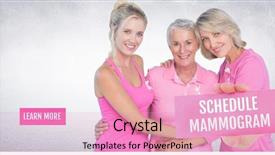  Presentation with breast cancer - Amazing slide deck having card with pink breast cancer backdrop and a lemonade colored foreground