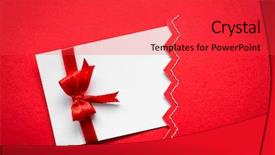  Presentation with race car a red racing - Amazing presentation theme having card with red ribbons bows backdrop and a red colored foreground