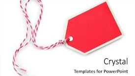  Presentation with background - Presentation design consisting of card with ribbon on white background and a white colored foreground