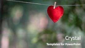  Presentation with valentine - Audience pleasing theme consisting of card with space to insert backdrop and a tawny brown colored foreground