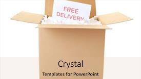  Presentation with text box - PPT theme enhanced with card with text free delivery background and a lemonade colored foreground