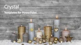  Presentation with christmas card - Theme with card wooden grey shabby chic background and a gray colored foreground