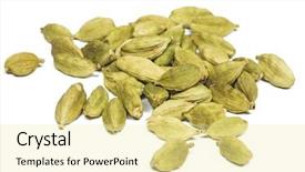  Presentation with close up elements - Amazing theme having cardamom - close up of cardamon pods backdrop and a blonde colored foreground