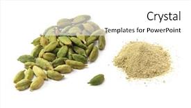  Presentation with cardamom - Beautiful PPT layouts featuring cardamom isolated element of design backdrop and a white colored foreground