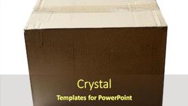  Presentation with text box - Amazing presentation theme having cardboard-box-closed-cardboard-box backdrop and a tawny brown colored foreground