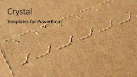  Presentation with corrugated cardboard - Colorful theme enhanced with cardboard box for small packet backdrop and a coral colored foreground