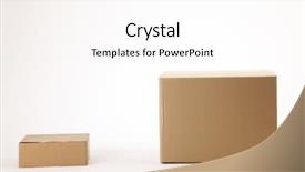  Presentation with cardboard - Beautiful theme featuring cardboard box from small backdrop and a  colored foreground