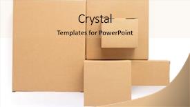  Presentation with watercolor paper texture white art - Amazing presentation theme having cardboard box isolated on white backdrop and a lemonade colored foreground