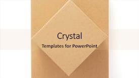  Presentation with watercolor paper texture white art - PPT layouts enhanced with cardboard box on white background background and a coral colored foreground