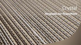  Presentation with corrugated cardboard - Presentation with cardboard-cartons-corrugated-fiberboard-paper background and a  colored foreground