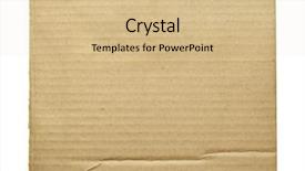  Presentation with cardboard - Beautiful presentation theme featuring cardboard cloae-up isolated backdrop and a coral colored foreground