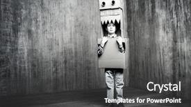  Presentation with black - Colorful presentation theme enhanced with cardboard dragon dinosaur childhood fantasy backdrop and a dark gray colored foreground