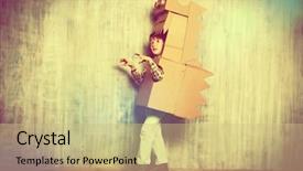  Presentation with dragon - Amazing presentation having cardboard dragon dinosaur childhood fantasy backdrop and a soft green colored foreground