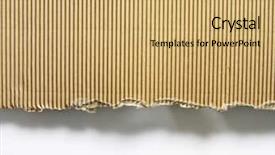  Presentation with cardboard - Slide deck consisting of cardboard on the plain background background and a coral colored foreground