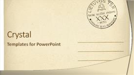  Presentation with soviet union - Presentation theme with cardboard postcard back with stamp background and a cream colored foreground