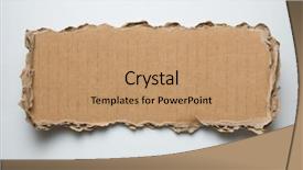  Presentation with cardboard - Colorful slide deck enhanced with cardboard torn piece backdrop and a coral colored foreground