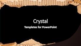  Presentation with black hole - Slide deck consisting of cardboard with a hole - black background and a black colored foreground