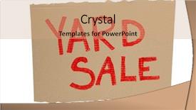  Presentation with yard sign - Slide deck consisting of cardboard yard sale sign background and a coral colored foreground