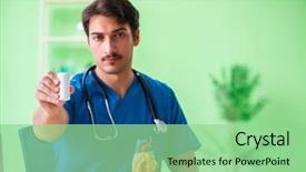  Presentation with problem statement problems and solutions - Slide deck having cardiac academic - doctor student explaining heart problems background and a  colored foreground