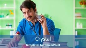  Presentation with problem statement problems and solutions - Colorful presentation design enhanced with cardiac academic - doctor student explaining heart problems backdrop and a  colored foreground