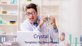  Presentation with fun - Presentation theme consisting of cardiac academic - funny doctor having fun background and a sky blue colored foreground