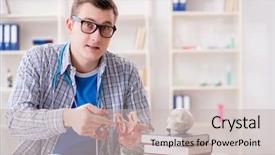  Presentation with heart medical - Audience pleasing PPT layouts consisting of cardiac academic - medical student studying heart backdrop and a  colored foreground