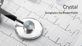  Presentation with cardiac nurse - Colorful PPT layouts enhanced with cardiac nurse - stethoscope on the cardiogram backdrop and a white colored foreground