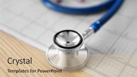  Presentation with paper - Amazing PPT theme having cardiac drug - electrocardiogram in paper form backdrop and a soft green colored foreground