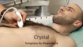  Presentation with cardiac - Theme having yellow woman high heels on a brick wall background background and a light gray colored foreground