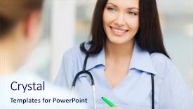  Presentation with cardio - Audience pleasing PPT theme consisting of nursing cardio - healthcare and medical concept backdrop and a sky blue colored foreground