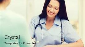  Presentation with cardio - Slides having nursing cardio - healthcare and medical concept background and a soft green colored foreground