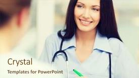  Presentation with cardio - Beautiful PPT theme featuring nursing cardio - healthcare and medical concept backdrop and a  colored foreground