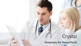  Presentation with medical technology healthcare - Cool new PPT theme with nursing cardio - healthcare medical and technology backdrop and a sky blue colored foreground