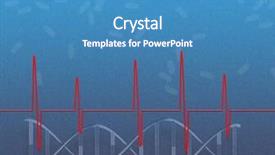  Presentation with heart beat - PPT layouts having heredity - dna heart beat medicine background and a teal colored foreground