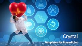  Presentation with congenital heart disease pediatric cardiology - Presentation consisting of cardiologist supporting cardiogram heart line background and a  colored foreground