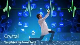  Presentation with congenital heart disease pediatric cardiology - Colorful presentation enhanced with cardiologist supporting cardiogram heart line backdrop and a  colored foreground