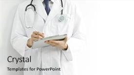  Presentation with cardiology - Slides featuring cardiology - doctor background and a light gray colored foreground