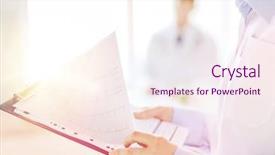  Presentation with cardiology concept - Audience pleasing theme consisting of cardiology - healthcare and medicine concept backdrop and a sky blue colored foreground