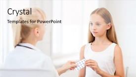  Presentation with child healthcare - Colorful PPT layouts enhanced with children cardiology - healthcare and medical concept backdrop and a  colored foreground