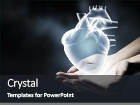  Presentation with cardiology - Colorful presentation design enhanced with cardiology - innovative technologies in science backdrop and a wine colored foreground