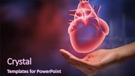  Presentation with science - Colorful slide set enhanced with cardiology - innovative technologies in science backdrop and a tawny brown colored foreground