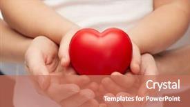  Presentation with advertisement - Cool new PPT layouts with cardiology - people charity family and advertisement backdrop and a coral colored foreground