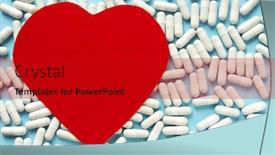  Presentation with cardiology concept - Cool new PPT layouts with cardiology-concept-red-paper-heart backdrop and a crimson colored foreground