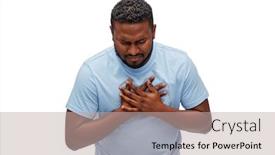  Presentation with cardiology concept - Slide deck having cardiology-healthcare-and-problem-concept background and a mint green colored foreground