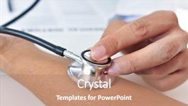  Presentation with pulse - Audience pleasing PPT theme consisting of cardiothoracic surgery - closeup of a doctor man backdrop and a coral colored foreground